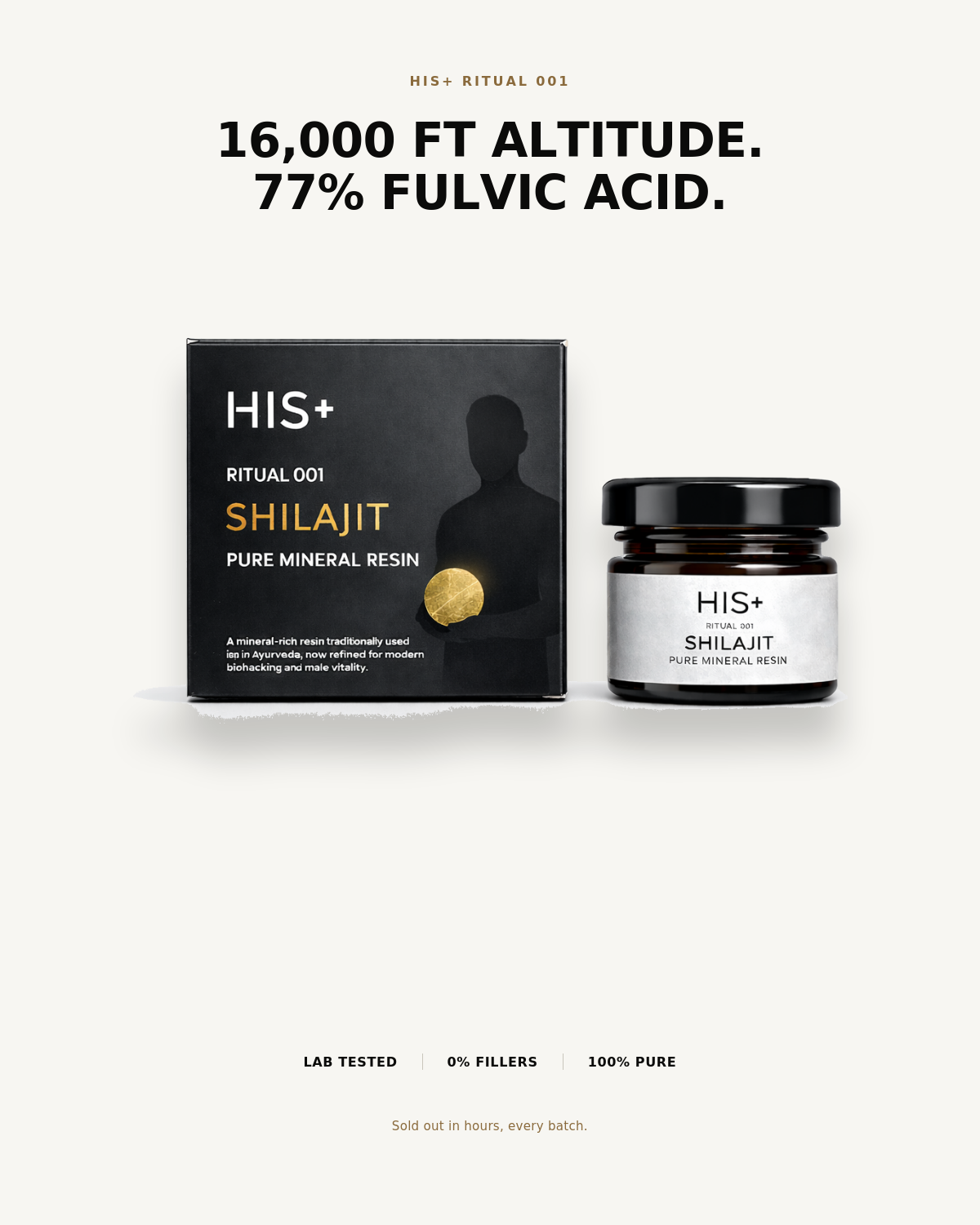 100% Pure Shilajit Resin (20 gms)