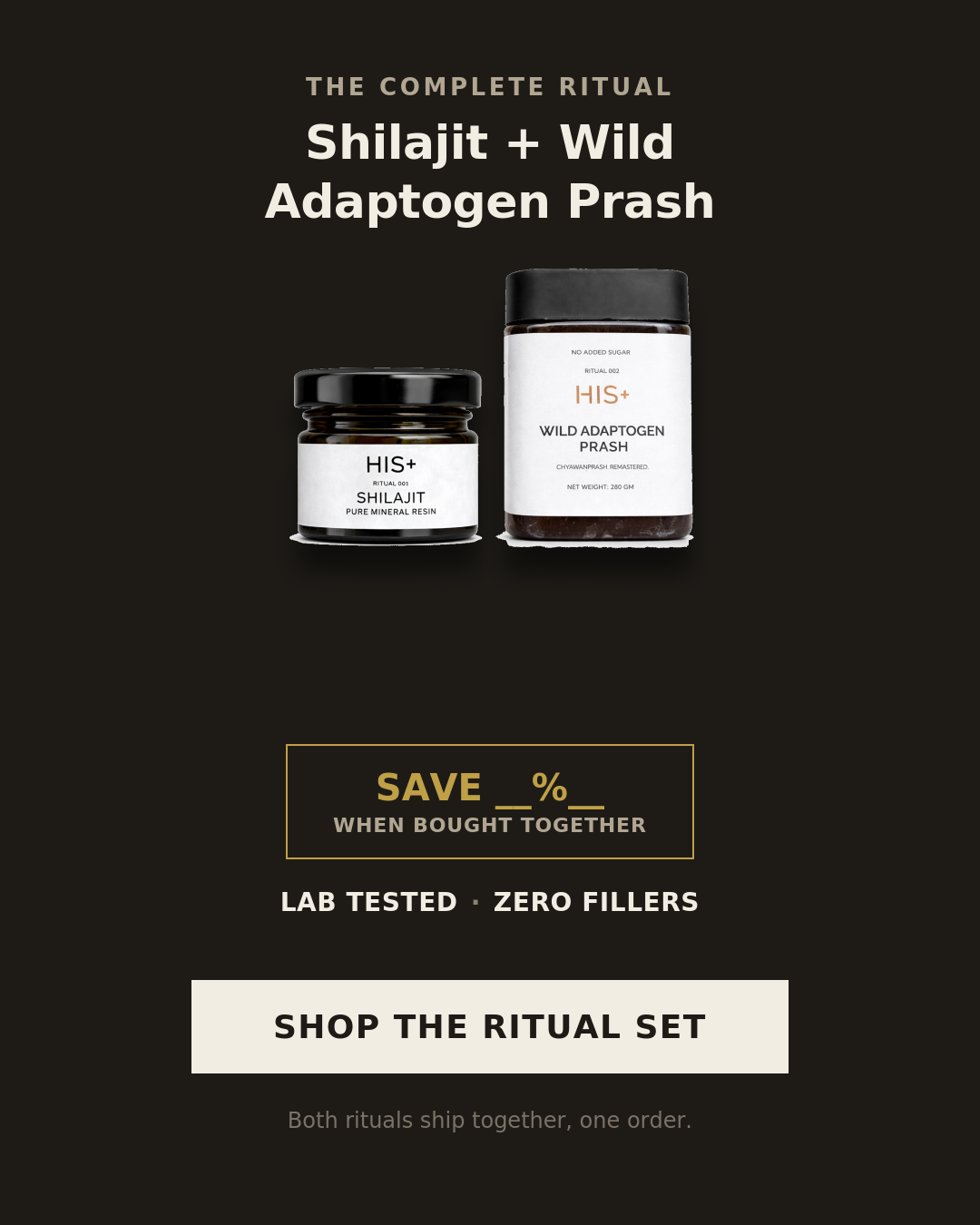 Combo (100% Pure Shilajit Resin + Wild Adaptogen Prash | Chyawanprash