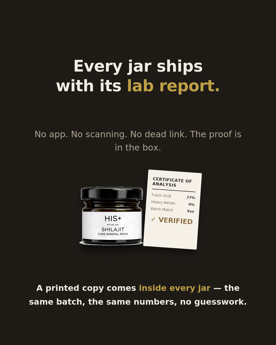 100% Pure Shilajit Resin (20 gms)